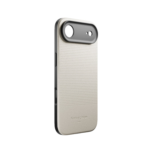 Native Union iPhone 17 Air MagSafe Case ACTIVE 2.0, 10-Ft Drop Protection Premium Leather & TPU Cover Case, Slim & Thin, Raised Camera Bezel, Wireless Charging Compatible, Sandstone