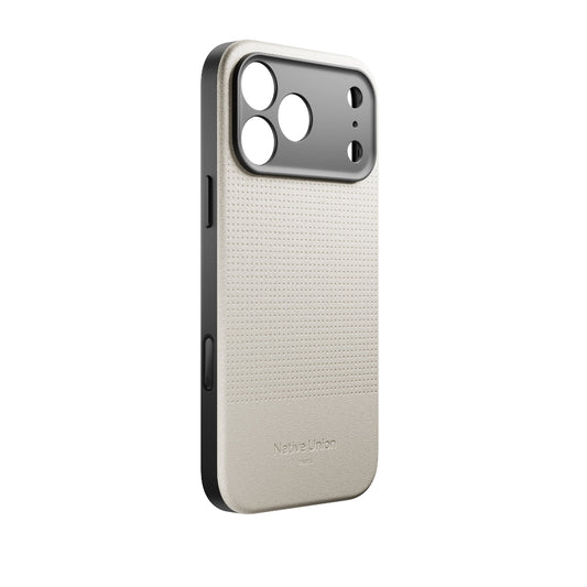 Native Union iPhone 17 Pro Max MagSafe Case ACTIVE 2.0, 10-Ft Drop Protection Premium Leather & TPU Cover Case, Slim & Thin, Raised Camera Bezel, Wireless Charging Compatible, Sandstone