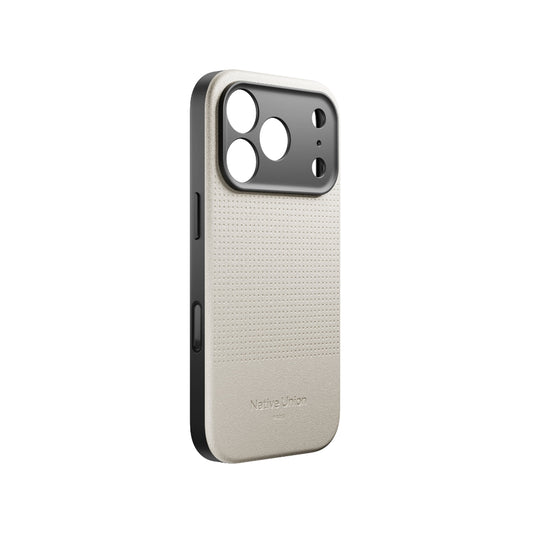 Native Union iPhone 17 Pro MagSafe Case ACTIVE 2.0, 10-Ft Drop Protection Premium Leather & TPU Cover Case, Slim & Thin, Raised Camera Bezel, Wireless Charging Compatible, Sandstone