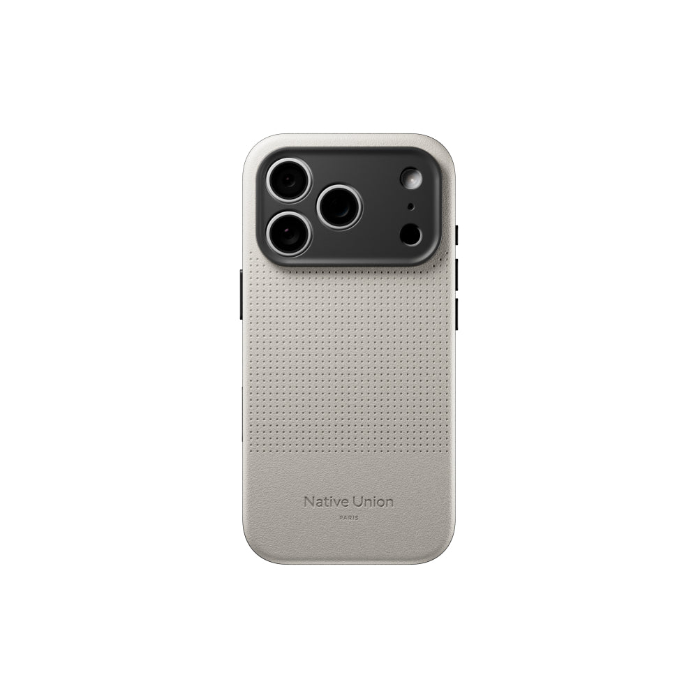 Native Union iPhone 18 Pro MagSafe Case ACTIVE 2.0, 10-Ft Drop Protection Premium Leather & TPU Cover Case, Slim & Thin, Raised Camera Bezel, Wireless Charging Compatible, Sandstone