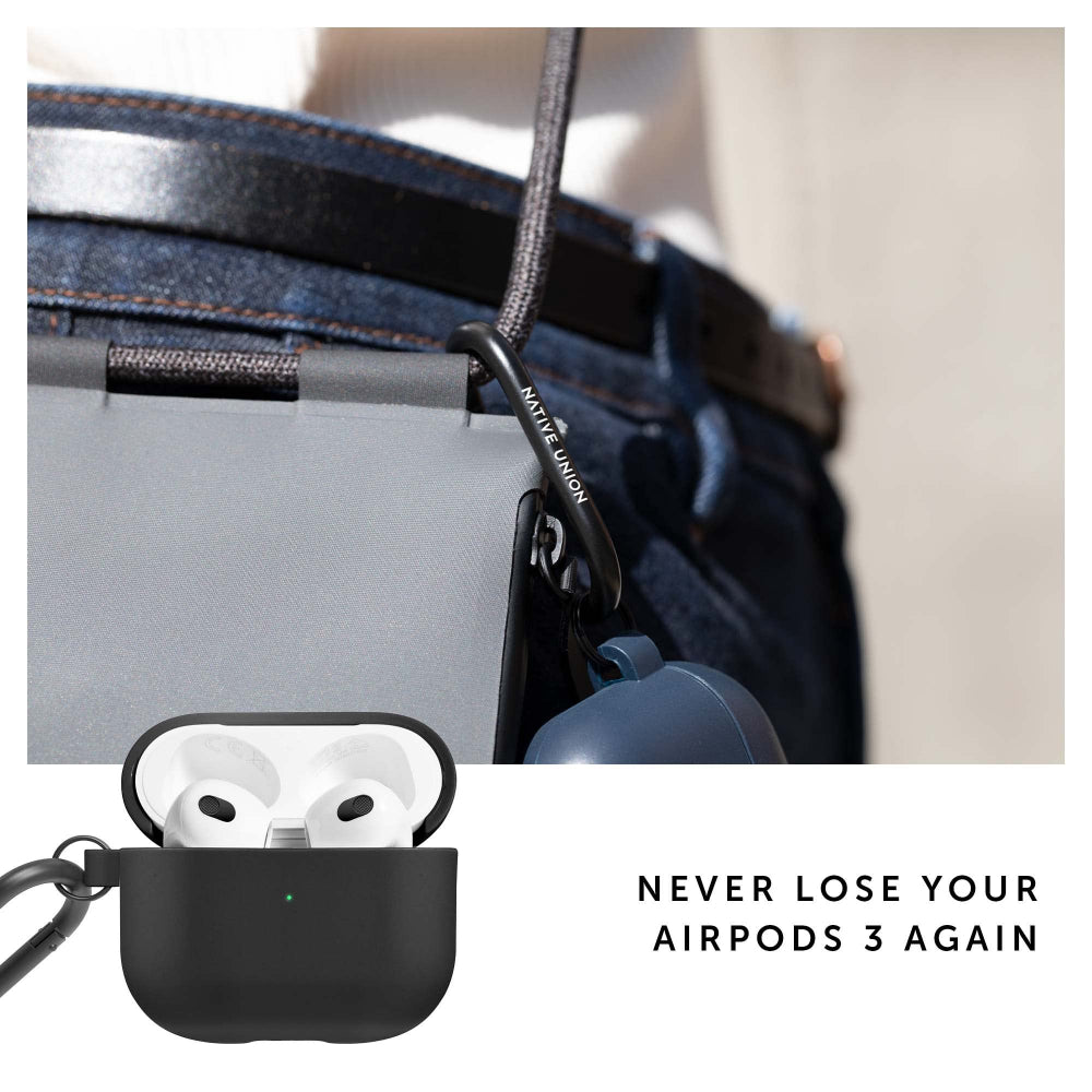 جراب NATIVE UNION Roam لسماعات AirPods من الجيل الثالث - أسود