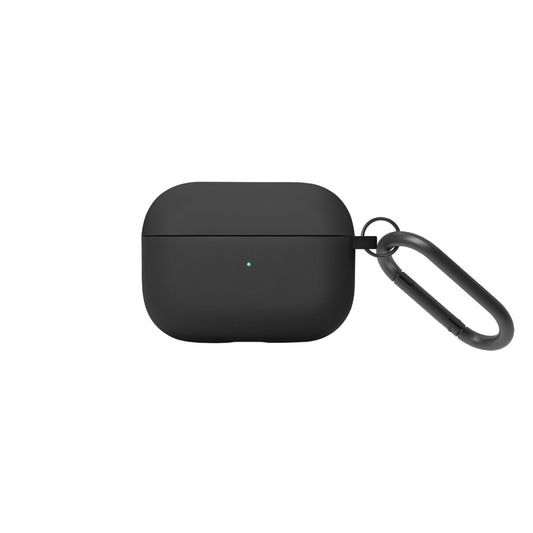 Native Union ROAM Case for Apple Airpods Pro 2nd Gen| Silicone Matte Finish, Handcrafted and Unique, Minimalist Design w/ Carabiner, Compatible w/ MagSafe & Qi Wireless Charging - Black
