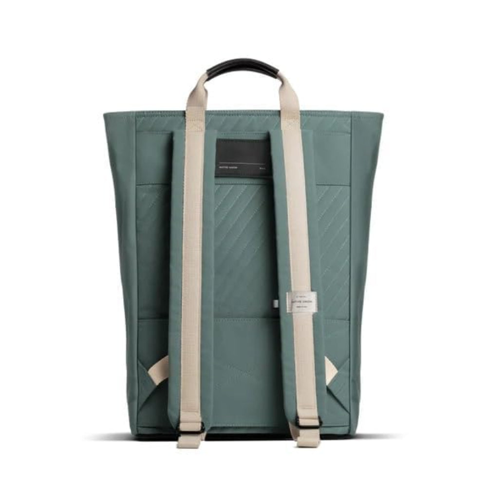Native Union W.F.A. BackPack - Daily Use Bag, Minimalist Profile for Digital Lifestyle,  Lightweight & Spacious, Eco-Friendly, Water Resistant, for Tablets, MacBook & Laptops up to 16" - Slate Green