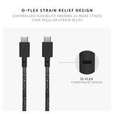 Native Union BELT USB-C to USB-C Cable 1.2M| PD Fast Charging Cable, Recycled PET, Braided Nylon w/ Leather Strap, for Apple iPhone 16/15, S25/S24, iPad, MacBook, Pixel, AirPods Pro - Cosmos