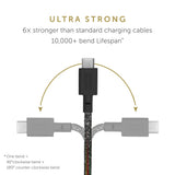 Native Union BELT USB-C to USB-C Cable 1.2M| PD Fast Charging Cable, Recycled PET, Braided Nylon w/ Leather Strap, for Apple iPhone 16/15, S25/S24, iPad, MacBook, Pixel, AirPods Pro - Cosmos
