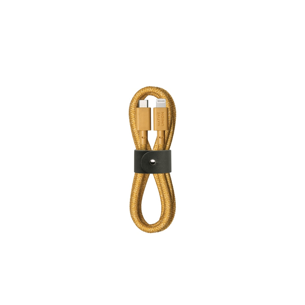 كابل NATIVE UNION Belt USB-C إلى Lightning بطول 1.2 متر - كرافت
