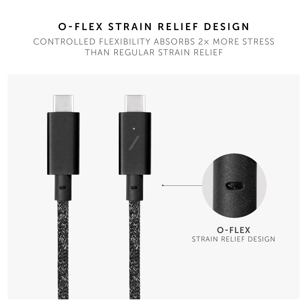 كابل شحن NATIVE UNION Belt Pro USB-C إلى USB-C بقوة 240 واط - 2.4 متر - لون كوزموس