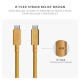 Native Union Belt Cable Pro USB-C to USB-C 240W| 8-Foot Long USB-IF Certified Cable w/ Leather Strap, Supports up to 240W Ultra Fast Charge, for Type-C Laptops, Tablets, Phones - Kraft