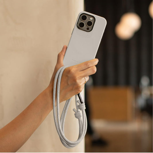 Native Union CITY Sling| Universal Crossbody Strap, for City Travel & Daily Use, Safe & Stylish, Compatible w/ Android & iPhone Cases, AirPods Pro, Adjustable 0.7 meter loop strap - Lemon