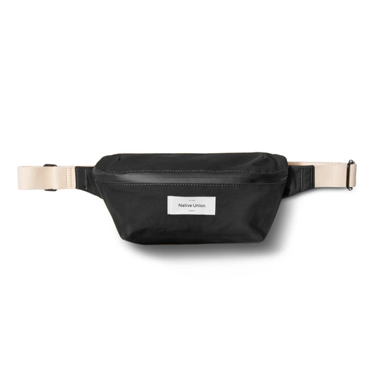 Native Union W.F.A.Crossbody Pouch 1.5L| LightWeight for Daily Use w/ Hidden Pocket, Made from Recycled Materials, Great for Travel & City Tours, Water Resistant Finish, for Men & Women - Black
