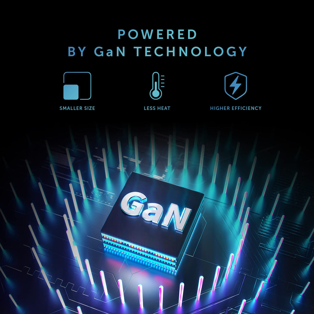 Native Union Fast GaN Charger PD 30W| USB-C Ultra Portable charger, Drop Protection, Great for Travel, Multi Plugs (EU/UK/US) for Apple iPhone, iPads, MacBook Air, Android, Samsung - Black