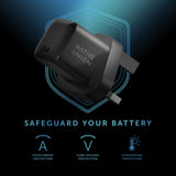 Native Union Fast GaN Charger PD 30W| USB-C Ultra Portable charger, Drop Protection, Great for Travel, Multi Plugs (EU/UK/US) for Apple iPhone, iPads, MacBook Air, Android, Samsung - Black