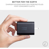 Native Union Fast GaN Charger PD 45W| USB-C Port Hi-Speed Wall Charger, Slim Lightweight, for Apple MacBook, iPad, iPhone, Android Phones, Tablets , Laptops - UK 3-Pin White