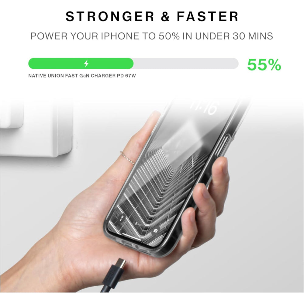 Native Union Fast Gan Charger Pd 67W-Black-Intl-2C1A