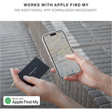 Native Union Find My Wallet Card Find It, Apple Find My Tracker, Ultra Slim Travel-Essential, Real-Time Alert, Long Range 50m, Wireless Recharge Up to 6 Months, Works w/ iPhones & iPads, Black