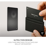 Native Union Find My Wallet Card Find It, Apple Find My Tracker, Ultra Slim Travel-Essential, Real-Time Alert, Long Range 50m, Wireless Recharge Up to 6 Months, Works w/ iPhones & iPads, Black