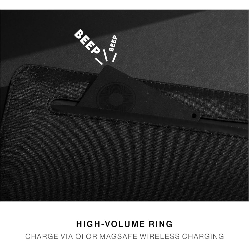 Native Union Find My Wallet Card Find It, Apple Find My Tracker, Ultra Slim Travel-Essential, Real-Time Alert, Long Range 50m, Wireless Recharge Up to 6 Months, Works w/ iPhones & iPads, Black
