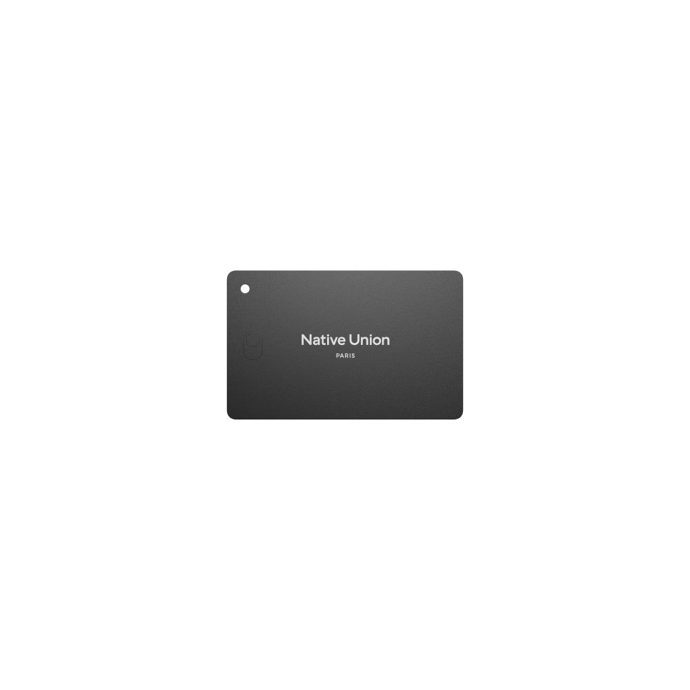 Native Union Find My Wallet Card Find It, Apple Find My Tracker, Ultra Slim Travel-Essential, Real-Time Alert, Long Range 50m, Wireless Recharge Up to 6 Months, Works w/ iPhones & iPads, Black