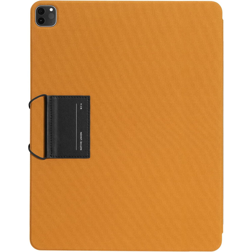 Native Union W.F.A iPad Folio – Foldable Stand and Cover Made of Recycled Materials Compatible with iPad Air 13" M2, iPad Pro 12.9" with Easy Magnetic Attachment and Button and String Design (Kraft)