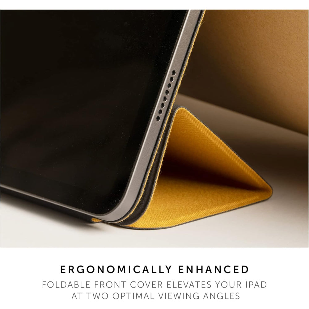 Native Union W.F.A iPad Folio – Foldable Stand and Cover Made of Recycled Materials Compatible with iPad Air 13" M2, iPad Pro 12.9" with Easy Magnetic Attachment and Button and String Design (Kraft)