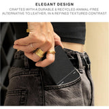 Native Union (RE) Classic Power Bank 10000mAh| Slim Magnetic Power Bank, Fast 15W Qi2 Wireless Charging, Leather Finish, for Apple iPhone 16/15/14/13/12 Pro/Pro Max/Plus MagSafe Compatible - Black