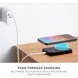 Native Union (RE) Classic Power Bank 10000mAh| Slim Magnetic Power Bank, Fast 15W Qi2 Wireless Charging, Leather Finish, for Apple iPhone 16/15/14/13/12 Pro/Pro Max/Plus MagSafe Compatible - Black