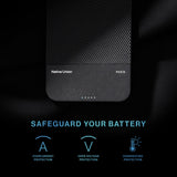 Native Union (RE) Classic Power Bank 5000mAh| Slimmest Magnetic Power Bank, Fast 15W Wireless Charging, Leather Finish, for Apple iPhone 15/14/13/12 Pro/Pro Max/Plus/Mini, MagSafe Compatible - Black