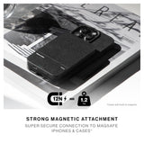 Native Union (RE) Classic Power Bank 5000mAh| Slimmest Magnetic Power Bank, Fast 15W Wireless Charging, Leather Finish, for Apple iPhone 15/14/13/12 Pro/Pro Max/Plus/Mini, MagSafe Compatible - Black