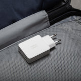 Native Union Pocket GaN Charger PD 65W USB-C Dual Port Fast Charger, Ultra-Slim Travel Wall Adapter for Laptop, Tablet & Phone, Power Delivery GaN Charging, Compact Pocket Design (EU Plug) - White