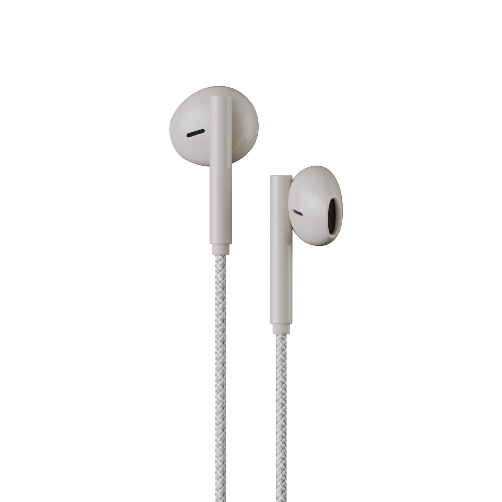 Native Union Wired Buds USB-C Earbuds with Magnetic Organizer, Tangle-Free Braided Cable, In-Line Microphone and Remote, Rich Balanced Sound, Phone Stand, Compatible with USB-C Devices, Sandstone