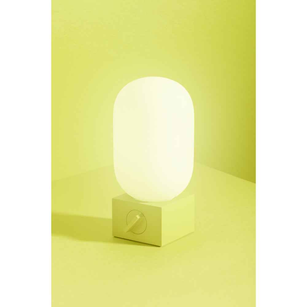 Native Union POP Light Portable LED Lantern, Rechargeable 5000mAh Battery, Up to 160 Lumens, 3 Adjustable Light Modes, Up to 120 Hours Battery Life, USB-C Power Bank, IPX4 Water Resistant, Portable Lamp, Lemon