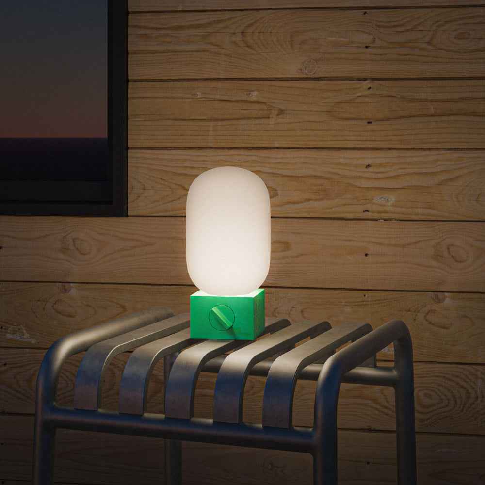 Native Union POP Light Portable LED Lantern, Rechargeable 5000mAh Battery, Up to 160 Lumens, 3 Adjustable Light Modes, Up to 120 Hours Battery Life, USB-C Power Bank, IPX4 Water Resistant, Portable Lamp, Pine