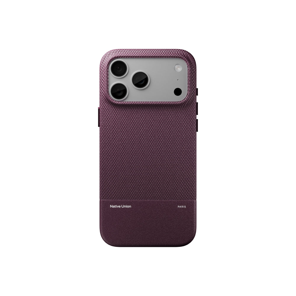 Native Union iPhone 18 Pro Max MagSafe Case RE CLASSIC, 6-Ft Drop Protection Premium Leather Cover Case, Slim & Thin, Raised Camera Bezel, Wireless Charging Compatible, Burgundy