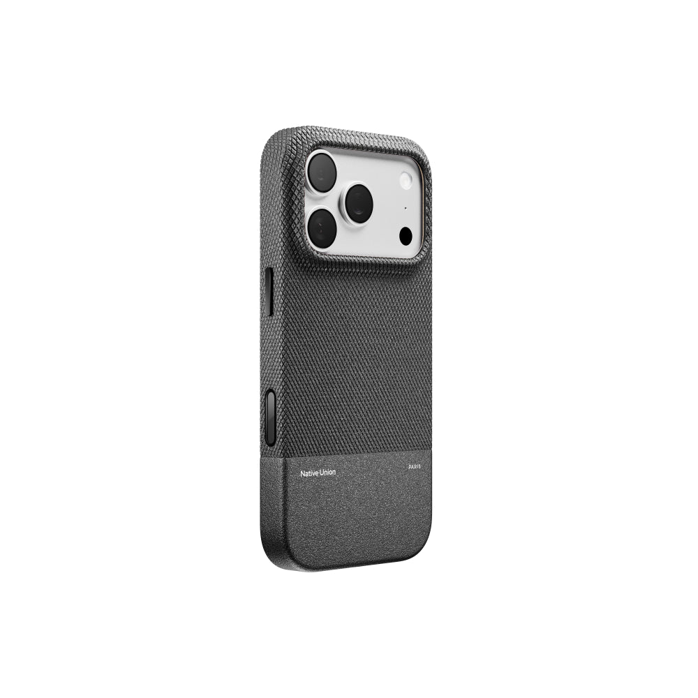 Native Union iPhone 18 Pro MagSafe Case RE CLASSIC, 6-Ft Drop Protection Premium Leather Cover Case, Slim & Thin, Raised Camera Bezel, Wireless Charging Compatible, Black