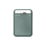 Native Union Card Wallet MagSafe Re Classic, Card Wallet for Men Women, Leather Wallet 3x Cards Slot, Light Slim Safe Strong Magnet, for iPhone 17/16/15/14/13/12 Phones & Cases, Slate Green