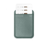 Native Union Card Wallet MagSafe Re Classic, Card Wallet for Men Women, Leather Wallet 3x Cards Slot, Light Slim Safe Strong Magnet, for iPhone 17/16/15/14/13/12 Phones & Cases, Slate Green