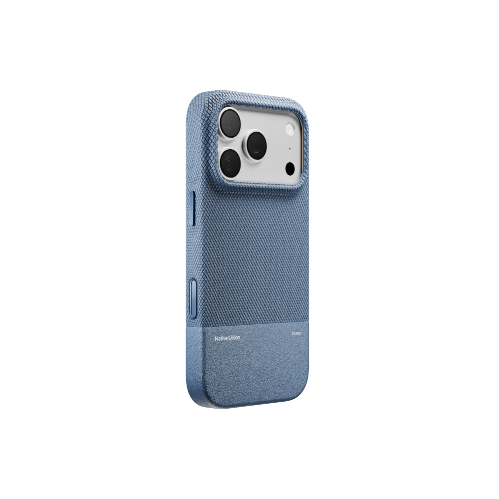 Native Union iPhone 18 Pro MagSafe Case RE CLASSIC, 6-Ft Drop Protection Premium Leather Cover Case, Slim & Thin, Raised Camera Bezel, Wireless Charging Compatible, Navy