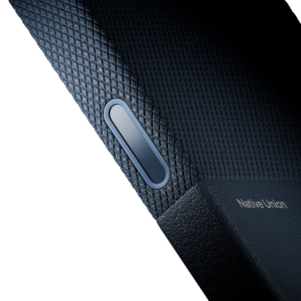 Native Union iPhone 18 Pro MagSafe Case RE CLASSIC, 6-Ft Drop Protection Premium Leather Cover Case, Slim & Thin, Raised Camera Bezel, Wireless Charging Compatible, Navy