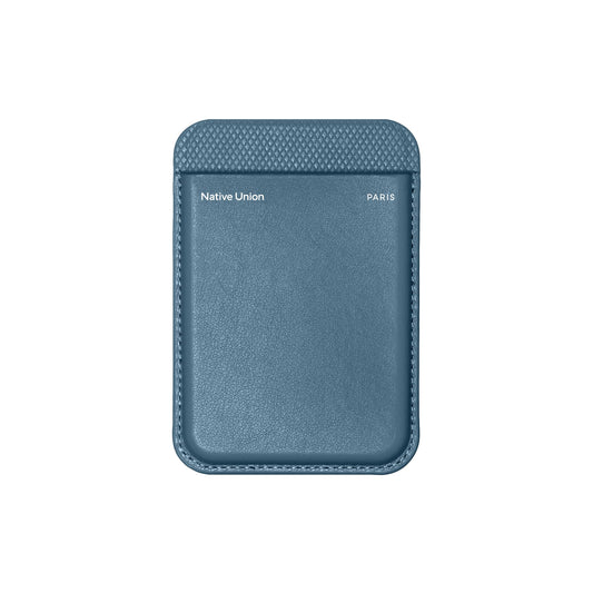 Native Union Card Wallet MagSafe Re Classic, Card Wallet for Men Women, Leather Wallet 3x Cards Slot, Light Slim Safe Strong Magnet, for iPhone 17/16/15/14/13/12 & Compatible phones & Cases, Navy