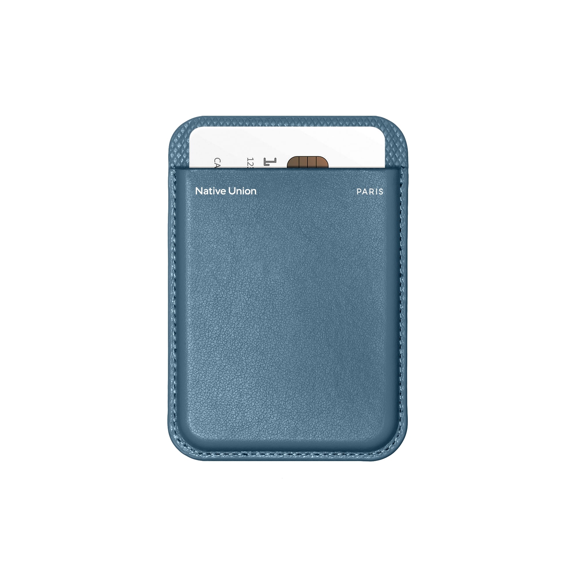 Native Union Card Wallet MagSafe Re Classic, Card Wallet for Men Women, Leather Wallet 3x Cards Slot, Light Slim Safe Strong Magnet, for iPhone 17/16/15/14/13/12 & Compatible phones & Cases, Navy