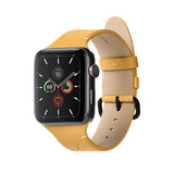 Native Union (Re)Classic Band for Apple Watch Ultra / 42 / 44 / 45mm models- Elegant Textured Leather Band, Comfortable All-Day Wear, Eco-Friendly, Stain Resistant, Secure Attachment - Kraft