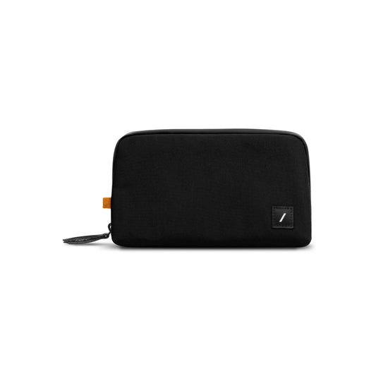 Native Union STOW LITE Organizer - Water Resistant Lightweight Travel Pouch, Crafted with Durable Canvas – Stores Charging Cables, Adapter, PowerBank, AirPods Pro & More - Black