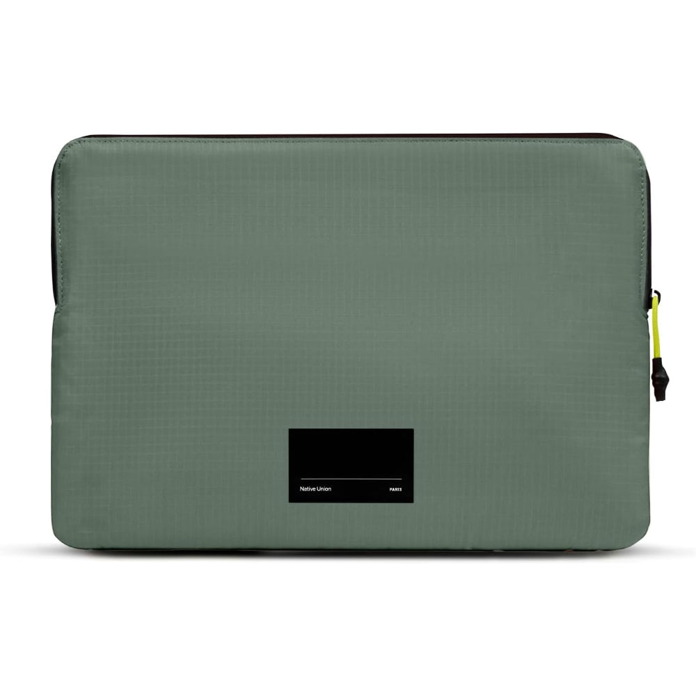 Native Union Stow Ultra Sleeve for Apple MacBook Pro 14” – Lightweight Ultra Slim Sleeve 360-Degree Protection – Compatible w/ MacBookPro 14" / MacBook Air 13”, iPad pro 12.9" - Slate Green