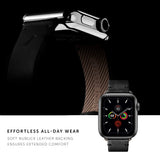 NATIVE UNION Classic Strap for Apple Watch Series 1-8 & SE 38/41mm Genuine Italian Nappa Leather - Black
