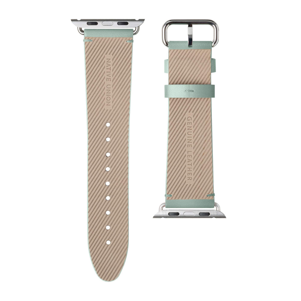 NATIVE UNION Classic Strap for Apple Watch Series 1-8 & SE 38/41mm Genuine Italian Nappa Leather - Sage