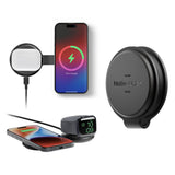 Native Union Voyage 2-In-1 Wireless Charger Black | Qi2 Magnetic Wireless Charger for iPhone, AirPods and Apple Watch Compatible Devices, Foldable Travel Charging Station, Black