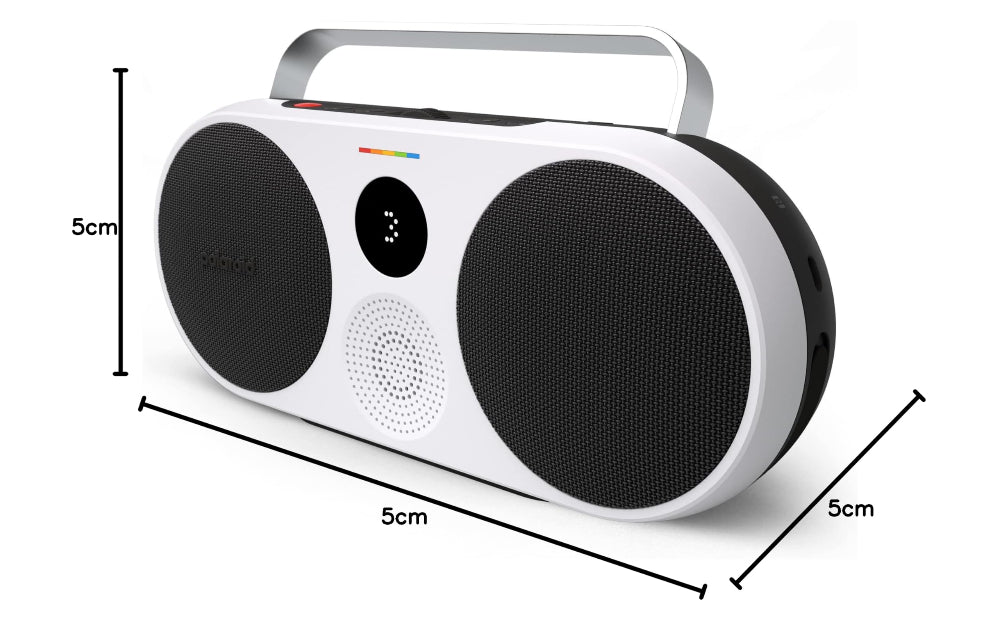 [علبة مفتوحة] مشغل موسيقى بولارويد P3، مكبر صوت لاسلكي محمول بتقنية بلوتوث - أسود وأبيض