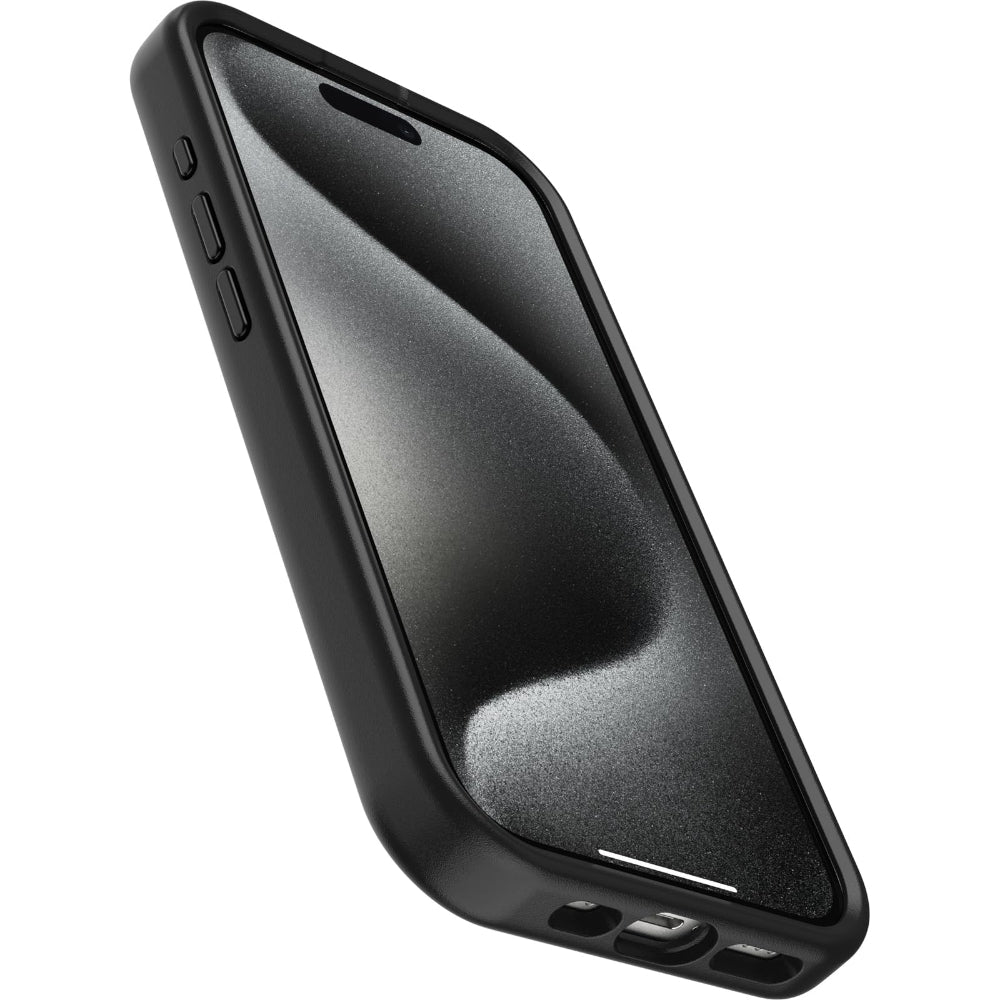 غطاء حماية OTTERBOX لهاتف iPhone 15 Pro بتقنية OtterGrip Symmetry - أسود