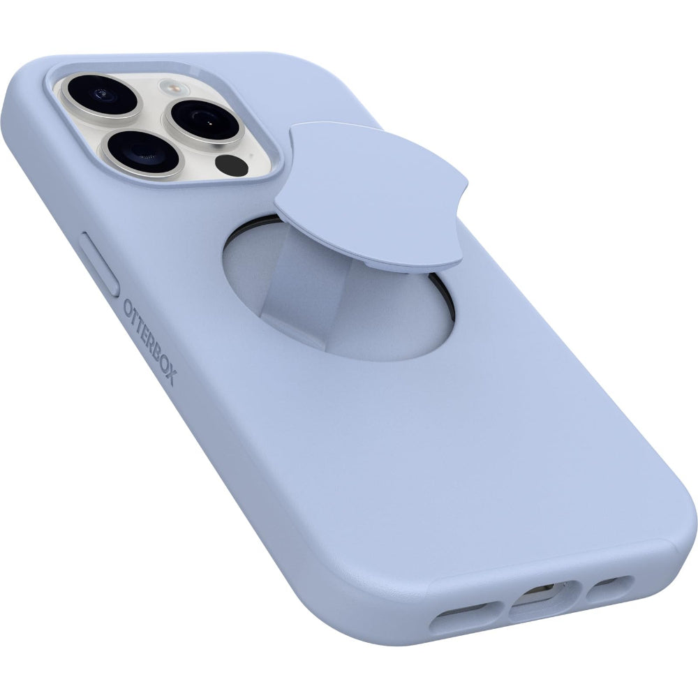 غطاء حماية OTTERBOX لهاتف iPhone 15 Pro بتصميم OtterGrip Symmetry - أزرق