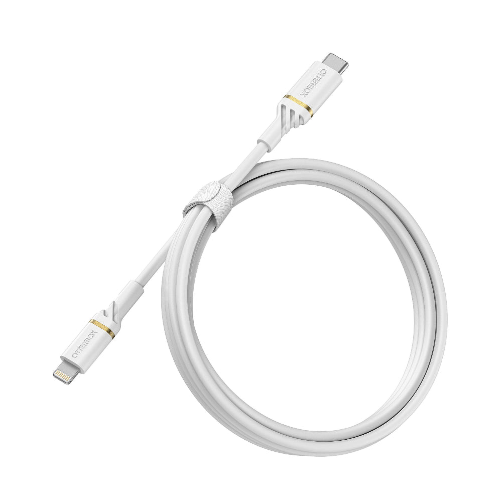 OtterBox UK Fast Wall Charger Bundle USB-C 18W PD + USB-C to USB-C Cable 1M - for Apple iPad Pro, Samsung, Nintendo Wii & Compatible USB-C Devices - White